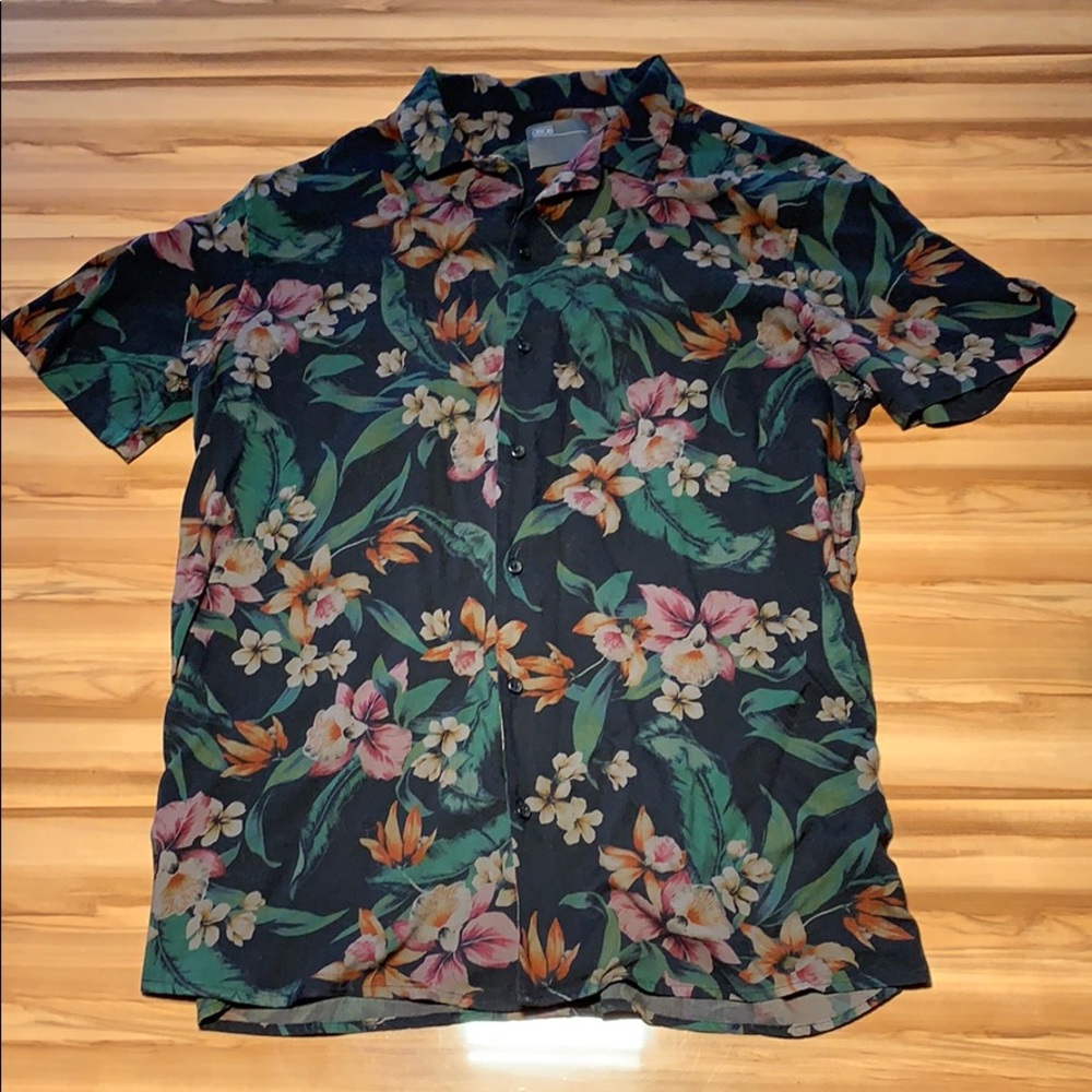 Men’s ASOS Floral Open Collared Shirt